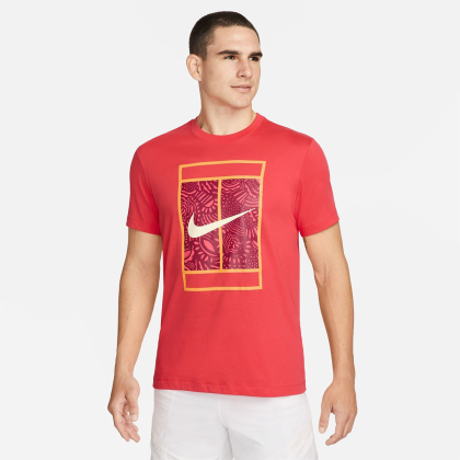 Nike court dri-fit heritage červená