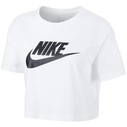 Nike Sportswear essential cropped bílá