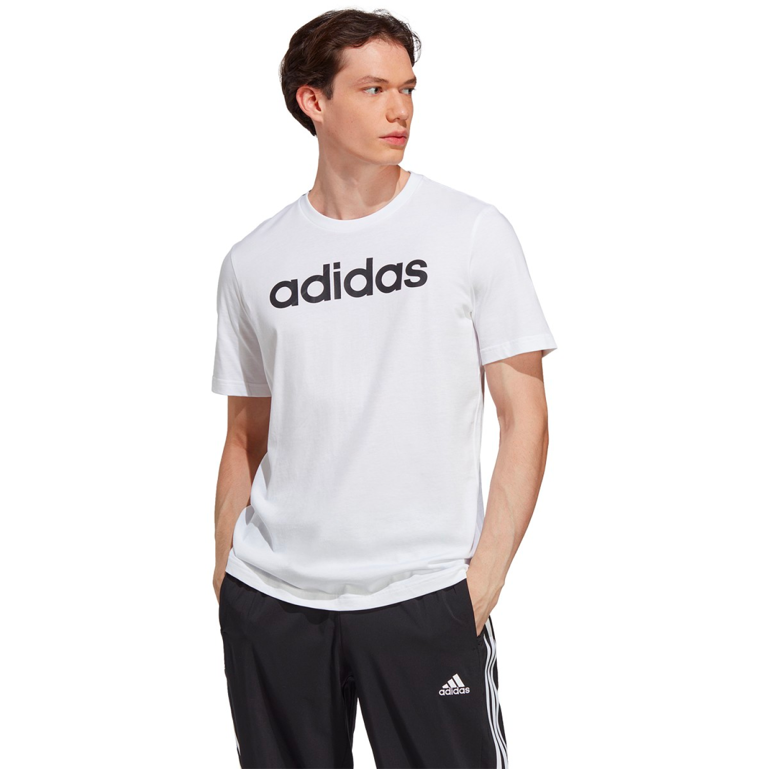 Tričko Adidas lin sj bílá | Eshop-tenis.cz