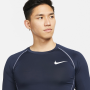 Nike dri-fit tight long sleeve tmavě modrá
