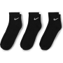 Nike Cushion Everyday Low černá (3 páry)