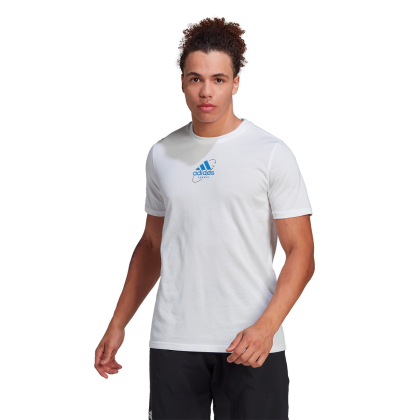 Adidas Graphic thiem logo bílá