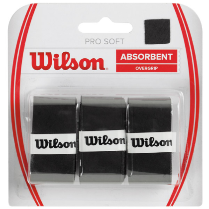 Wilson Pro Soft overgrips 3 černá