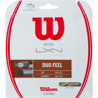 Wilson duo feel: luxilon element & wilson nxt 1.25 (12.20m) hybrid hnědá
