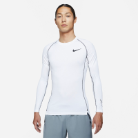 Nike Dri-fit tight long sleeve bílá