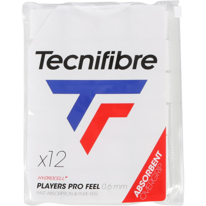 Tecnifibre Profeel 12 overgrips bílá