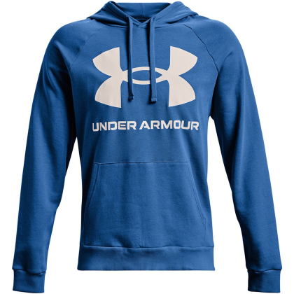 Under armour rival fleece big logo modrá