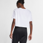 Nike Sportswear essential cropped bílá