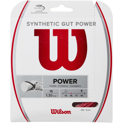 Wilson synthetic gut power (12.20m) červená