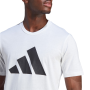 Adidas training essentials logo bílá