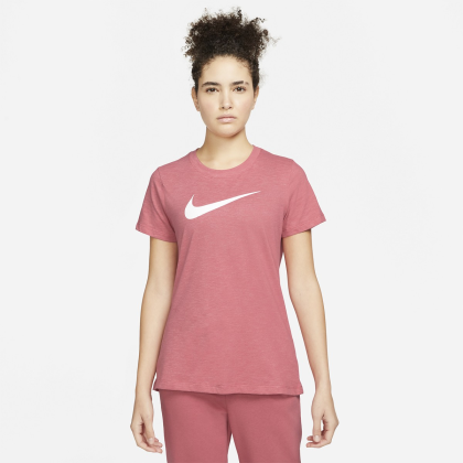 Nike dri-fit crew růžová