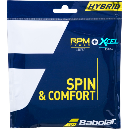 Babolat rpm power (1.25) + xcel (1.3) 12m hybrid hnědá