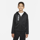 Junior boys nike swoosh zip černá