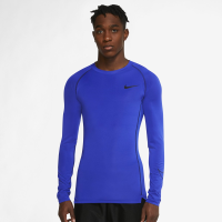 Nike Dri-fit tight long sleeve modrá