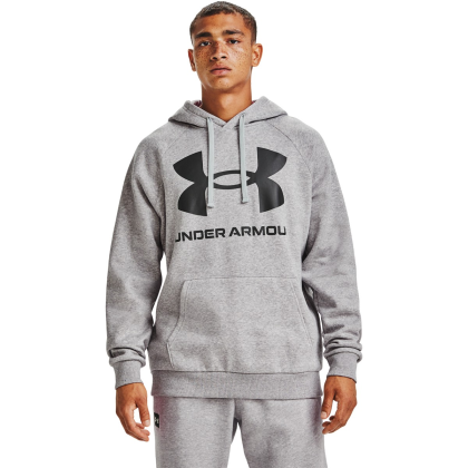 Under armour rival fleece big logo šedá