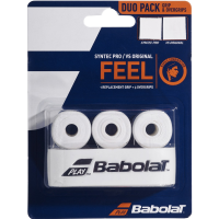 Babolat duo pack: Syntec Pro grip + 3 VS Original overgrips bílá