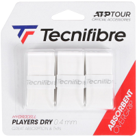 Tecnifibre Players Dry overgrips bílá