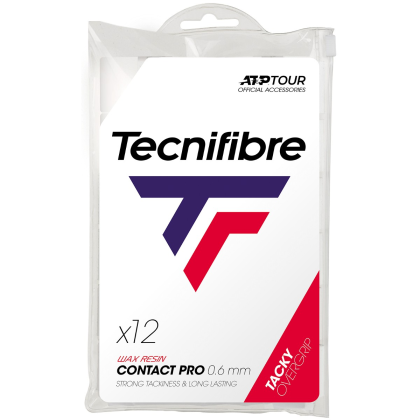 Tecnifibre Pro Contact 12 overgrips bílá